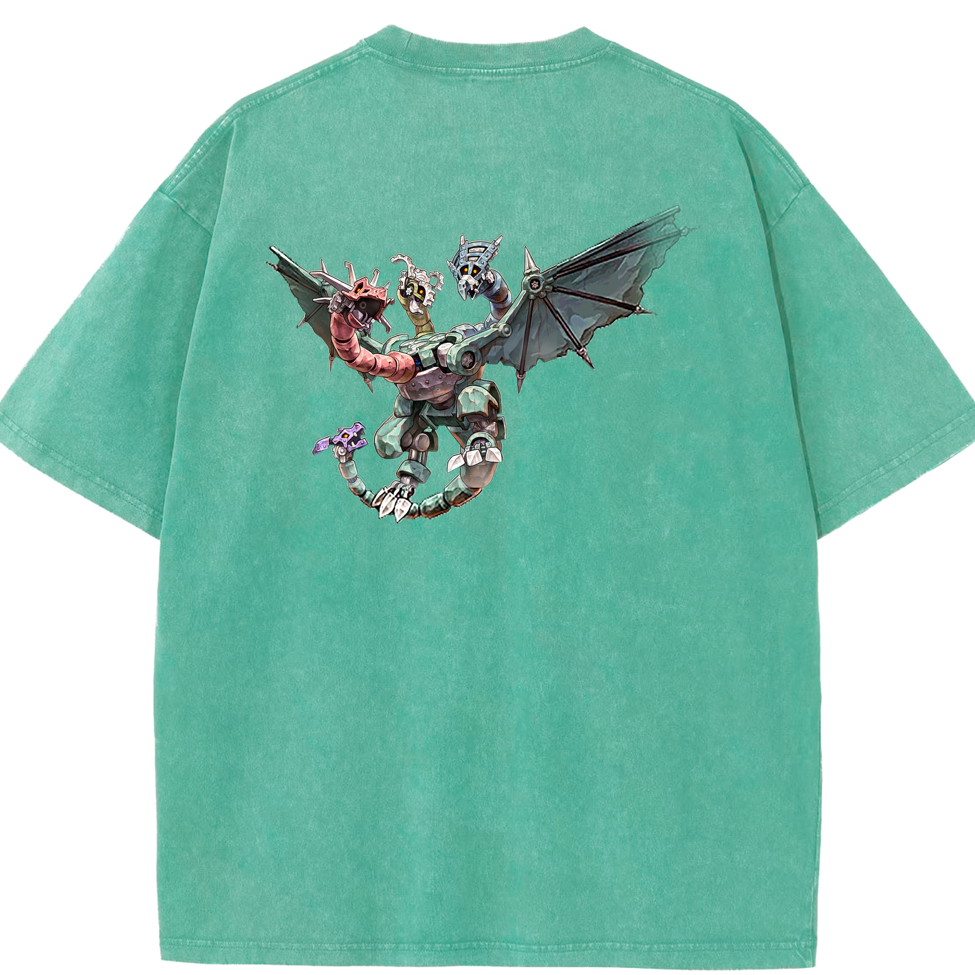 （画像用） 遊☆戯☆王 Yu-Gi-Oh! 綿100% ヴィンテージ風 半袖Tシャツ（背面プリント）